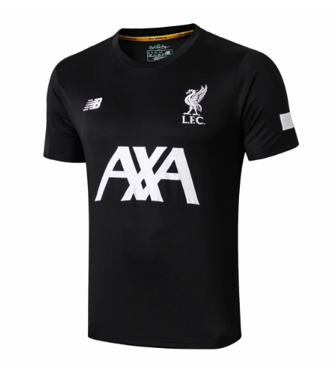 Camisetas de fútbol negras de entrenamiento Liverpool 2019-2020